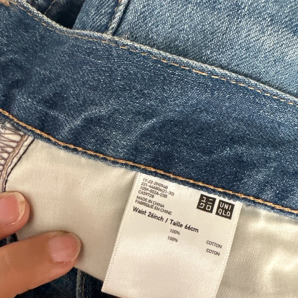 Uniqlo High Raise Classic Blue Women's Jeans - Picture 8 of 9